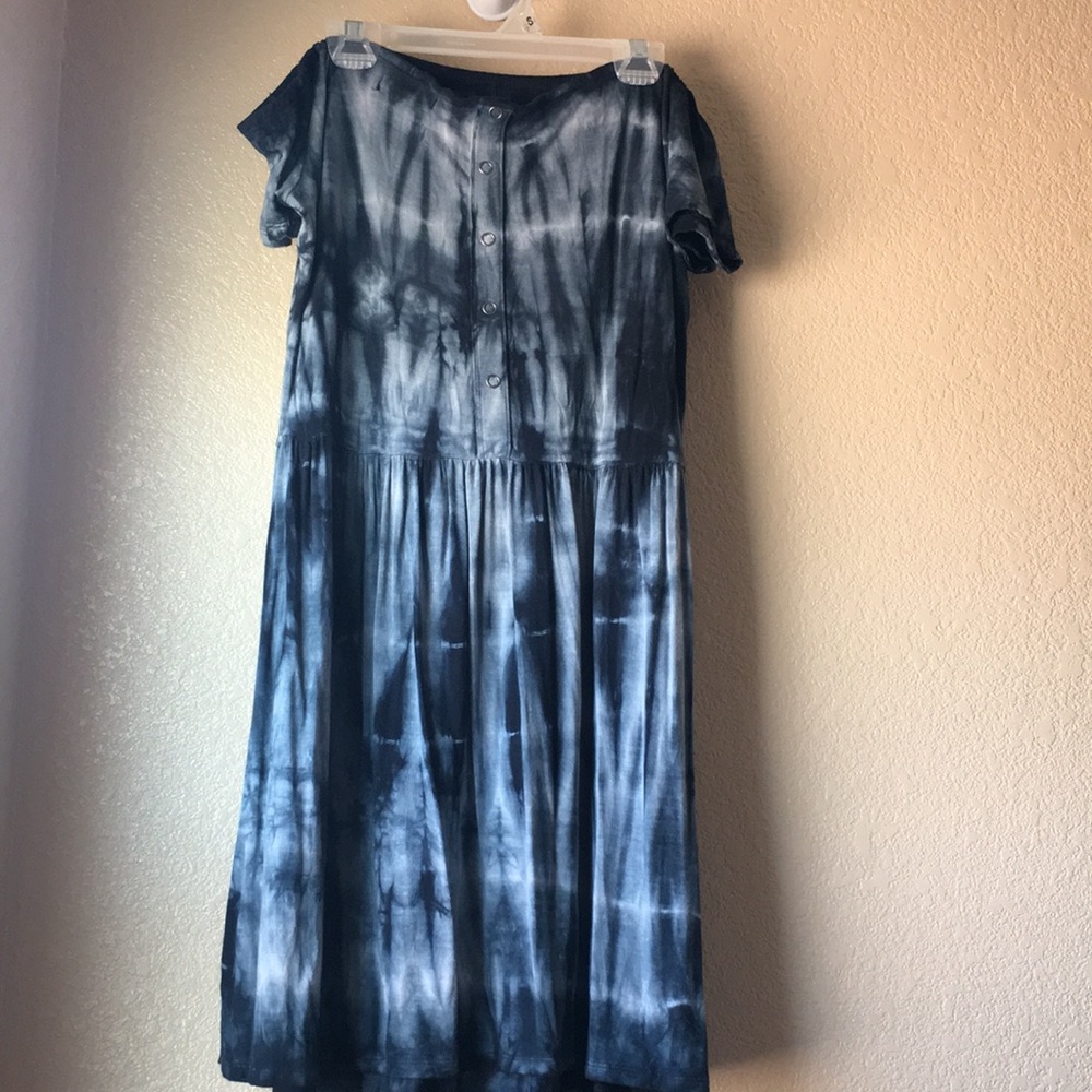 American Eagle Off the shoulder tie dye dress